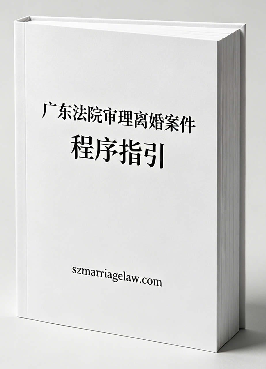 广东法院审理离婚案件程序指引